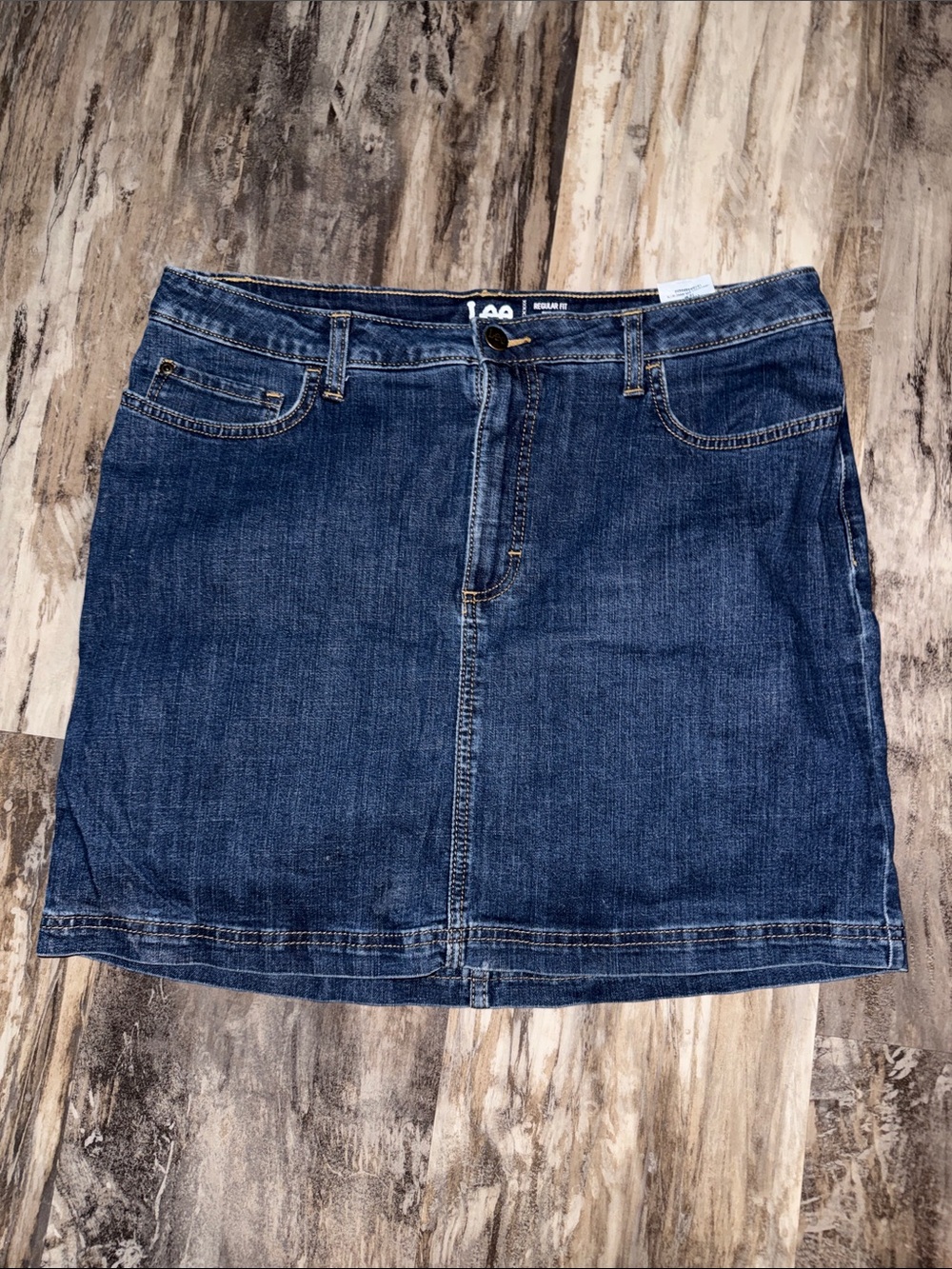 Lee Regular Fit Mid Rise Denim Skort Women’s Size 16 M